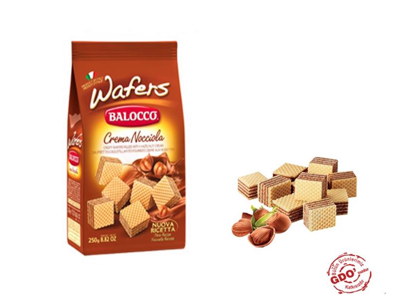 Balocco Wafers Kakao&Fındıklı Küp Gofret 250 Gr